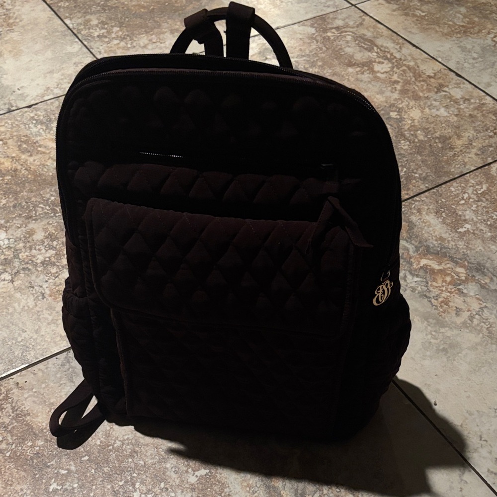 Vera Bradley Quilted Dark Backpack